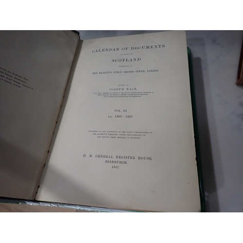 543 - MAXWELL Sir Herbert, The Scalacronica of Sir Thomas Gray, BAIN Joseph, Calendar of Documents of Scot... 