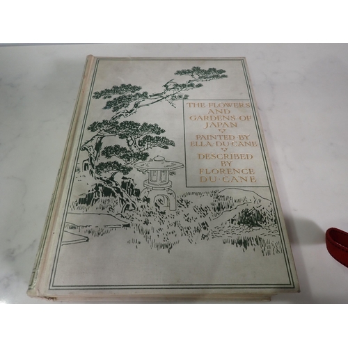 571 - CANE Florence Du, The Flowers and Gardens of Japan, pub Adam & Black, 1908, illus Ella Du Cave, THEO... 