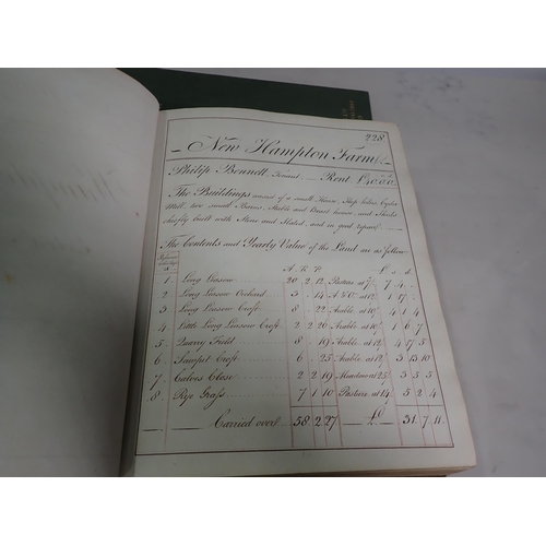 590 - MS book with writings and details of Hereford Churches, a volume on Hope-under-Dinmore Church Manor ... 