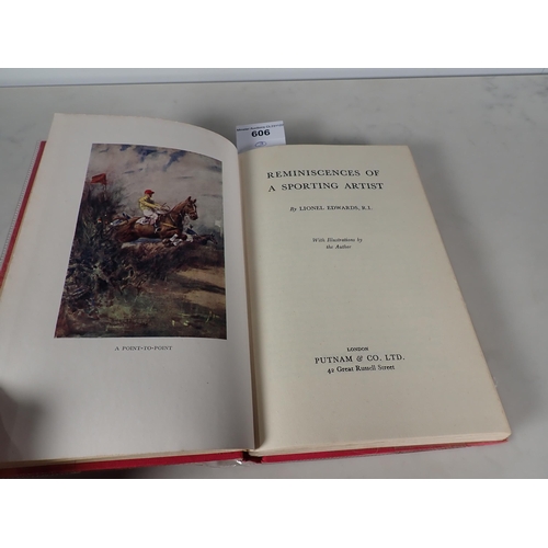 606 - LIONEL EDWARDS, My Scottish Sketch Book, pub Country Life, 1929, with d.w., Reminiscences of A Sport... 