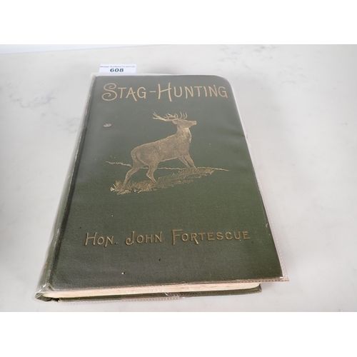 608 - EVERED Philip, Stag-Hunting on Exmoor, illus H.M. Lomas, pub Chatto and Windus, 1902, HITCHCOCK M.C.... 