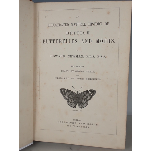 629 - Newman, Edward; 'A Natural History of British Moths and Butterflies', published Hardwicke and Bogue,... 