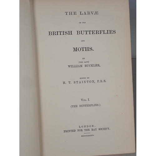 632 - Buckler, William; Stainton, H.T. & Porritt, G.T.; Larvae of British Butterflies and Moths, Vols 1-9,... 