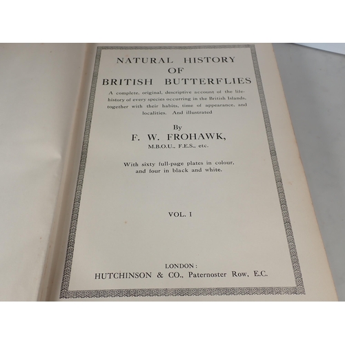 651 - Frohawk, F.W.; Natural History of British Butterflies, Hutchinson & Co. 1925 with reproduction dust ... 