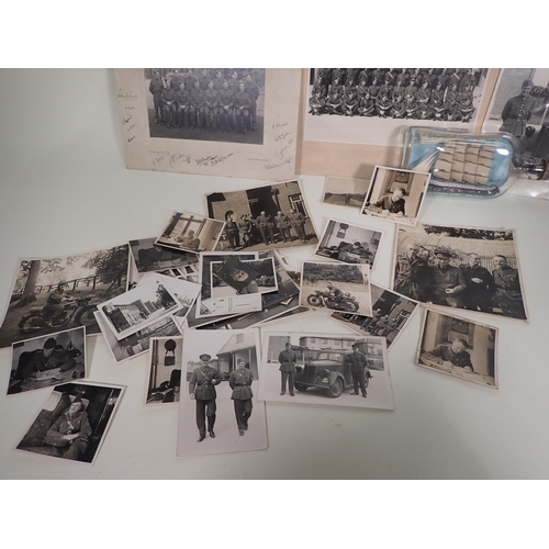 736 - A Collection of WWII Memorabilia relating to Percival David Gibson, RASC, No 131L66, including a let... 