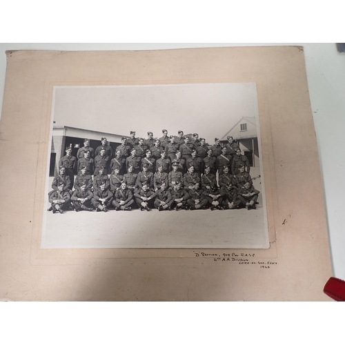 736 - A Collection of WWII Memorabilia relating to Percival David Gibson, RASC, No 131L66, including a let... 