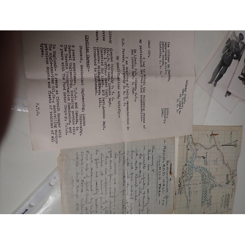 736 - A Collection of WWII Memorabilia relating to Percival David Gibson, RASC, No 131L66, including a let... 