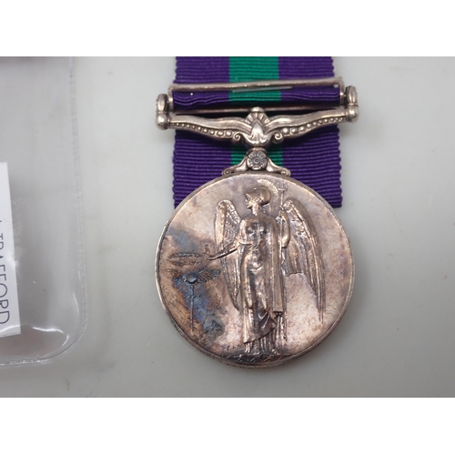 760 - A General Service Medal 1918-62, Near East Bar to 23228902 Pte. J. Trafford, Argyll & Sutherland Hig... 