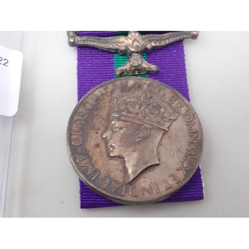 761 - General Service Medal 1918-62 with Palestine Bar 1945-48 to 1416617 Pte. J. Scott, Argyll & Sutherla... 