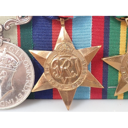 762 - Medal Group comprising Indian GSM North-west Frontier 1936-37, 1939-45 Star, Pacific Star and War Me... 