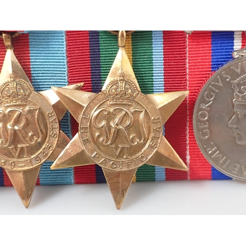 762 - Medal Group comprising Indian GSM North-west Frontier 1936-37, 1939-45 Star, Pacific Star and War Me... 