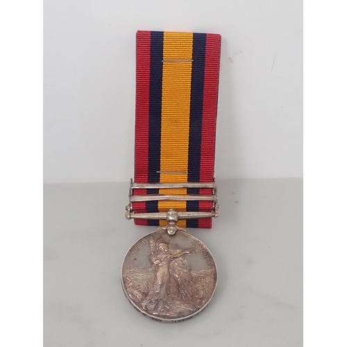 770 - Queens South Africa Medal with bars Cape Colony and Orange Free State to 2705 Pte. J. Grant, 4th Bat... 