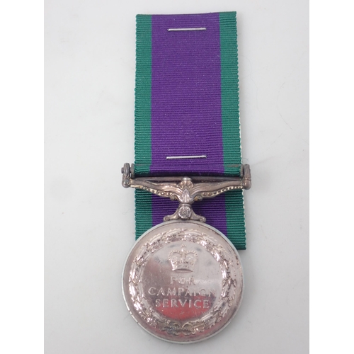 776 - Campaign Service Medal with South Arabia Bar to 24045260 Pte. P. Curnin, Somerset and Cornwall Light... 