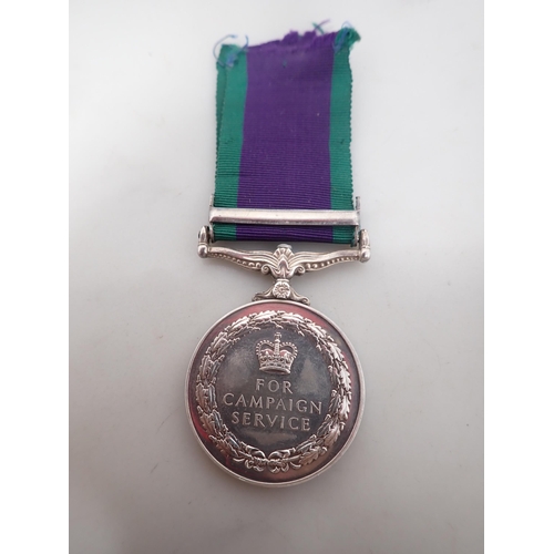 777 - Campaign Service Medal with South Arabia Bar to 3979598 Pte. S. Aldworth, Somerset & Cornwall Light ... 