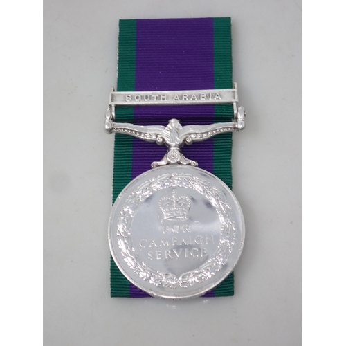 788 - Campaign Service Medal with South Arabia Bar to 2398002 Pte. D.R. Fisher, 3rd Battalion Royal Anglia... 