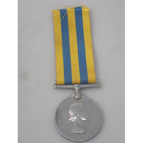 792 - UN Korea Medal to 22563013 Trooper P.C. Baslington, Royal Tank Regiment (Replacement Medal, official... 