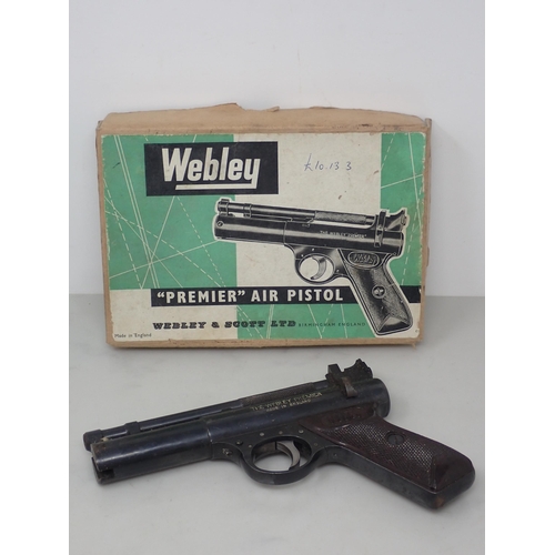 843 - A boxed Webley 'Premier' Air Pistol