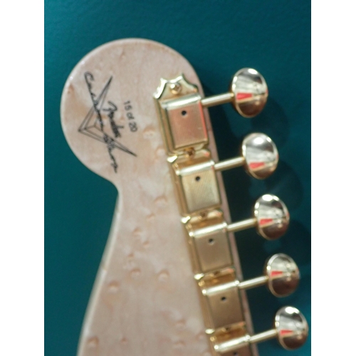 847 - ***WITHDRAWN***A Fender Stratocaster 59 Shadow Guitar with custom shop 15 of 20 sticker No.34363 in ... 