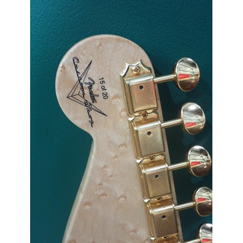 847 - ***WITHDRAWN***A Fender Stratocaster 59 Shadow Guitar with custom shop 15 of 20 sticker No.34363 in ... 