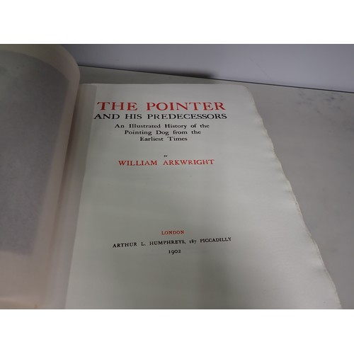 568 - ARKWRIGHT William, The Pointer and His Predecessors, an illustrated history of the pointing dog, pub... 