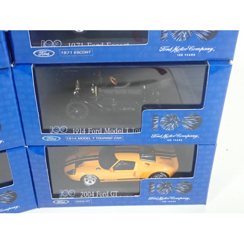 422 - A Set of six boxed Ford 100 years Anniversary Models