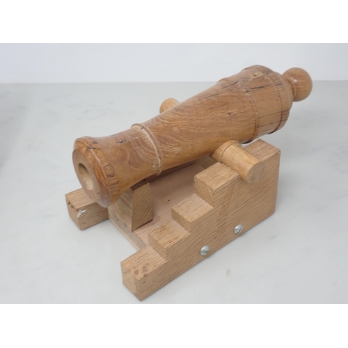 722 - An early 19th Century Signalling Cannon, barrel 13in L (pitted overall), a model Carronade and two d... 