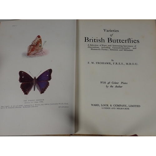 642A - Frohawk, F.W.; Varieties of British Butterflies- A Selection of Rare and Interesting Specimens of Ab... 