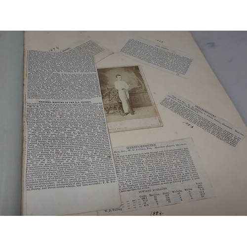 599 - An album of Photographs, cuttings, etc, relating to the Arkwright family, Kinsham Court, and another... 