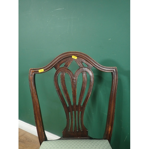 121 - Two Georgian mahogany Dining Chairs