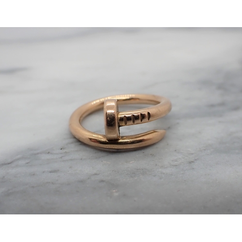 170 - A Cartier 'Juste un Clou' Ring in 18ct rose gold, signed Cartier 54 BEB343 in original box