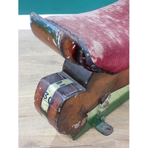 34 - An antique carved and painted Fairground Hippo from a Merry go Round 3ft 2in L x 2ft 9in H