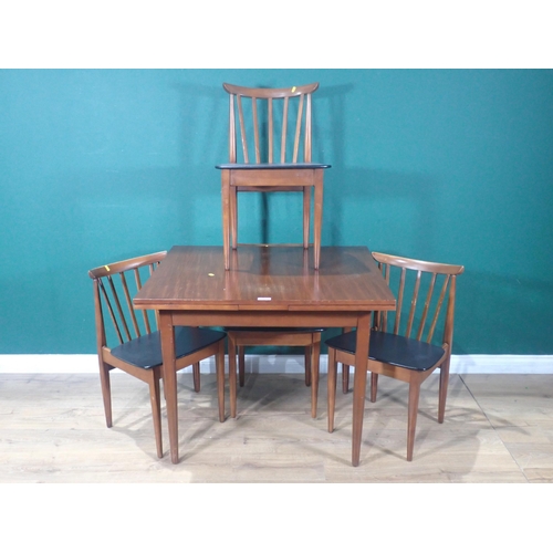 371 - A mid-Century Kitchen Table and four Dining Chairs