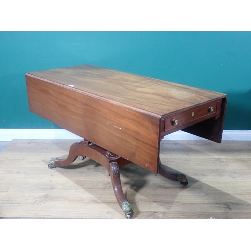 385 - A 19th Century mahogany Pembroke Table  4ft 6in W x 2ft 5in H