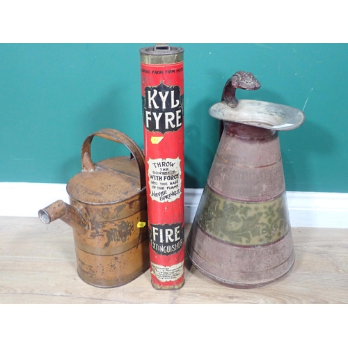 390 - A 'Kyl Fyre' Fire Extinguisher, a Watering Can and a Jug