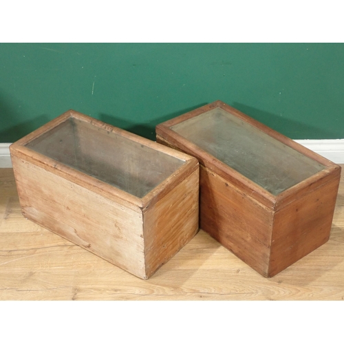 4 - A rosewood Sewing Box A/F, a cane Tub Chair and two glazed Boxes