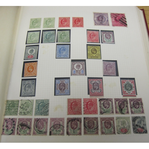 401 - A GB QuV-QueII Stamp Collection, mint/used, including a range of 1d reds, QuV, KEVII and GeoV defini... 