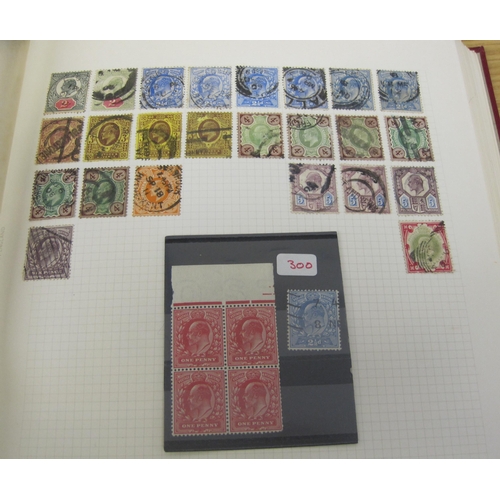 401 - A GB QuV-QueII Stamp Collection, mint/used, including a range of 1d reds, QuV, KEVII and GeoV defini... 