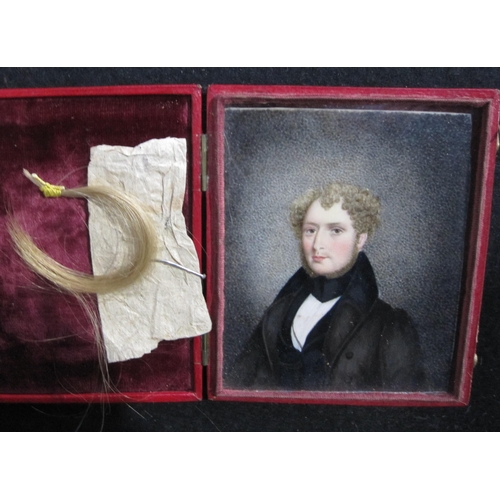 408 - ENGLISH SCHOOL circa 1830. A portrait miniature of a Gentleman, said to be John Chappell (1837-1885)... 