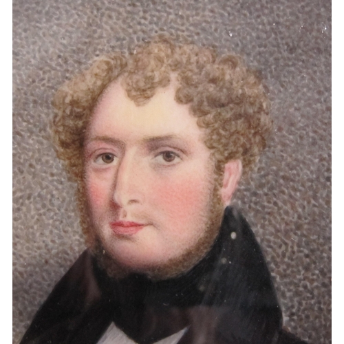 408 - ENGLISH SCHOOL circa 1830. A portrait miniature of a Gentleman, said to be John Chappell (1837-1885)... 