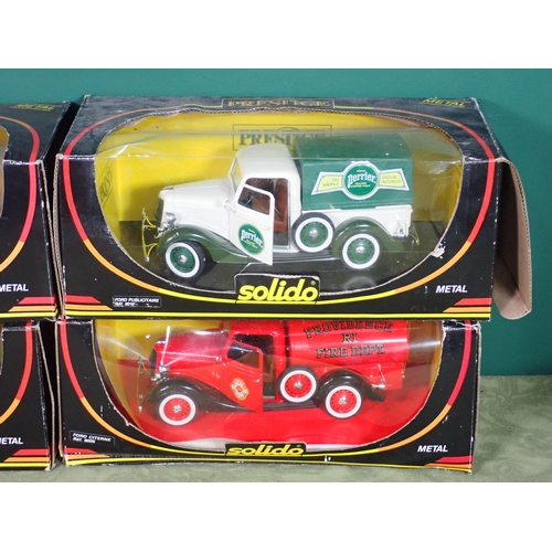 451 - Four boxed Solido Models Lorries and two Solido boxed gifts sets of model cars, boxes A/F