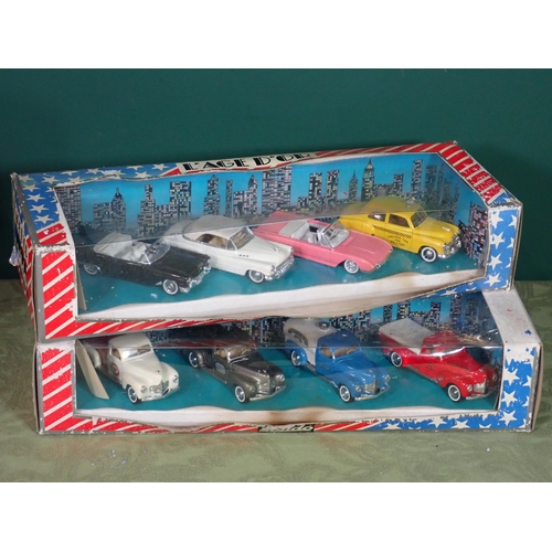 451 - Four boxed Solido Models Lorries and two Solido boxed gifts sets of model cars, boxes A/F