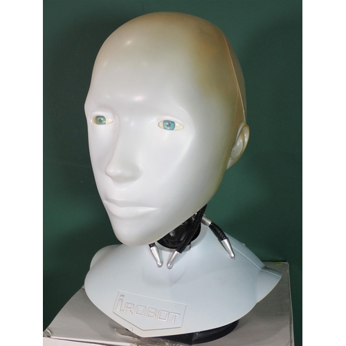 456 - i Robot, scale bust of Sonny. Back of head is detachable (hairline crack). Discs are missing from co... 