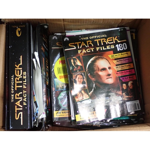 461 - Two Boxes of Star Trek Paperback Books and magazine's