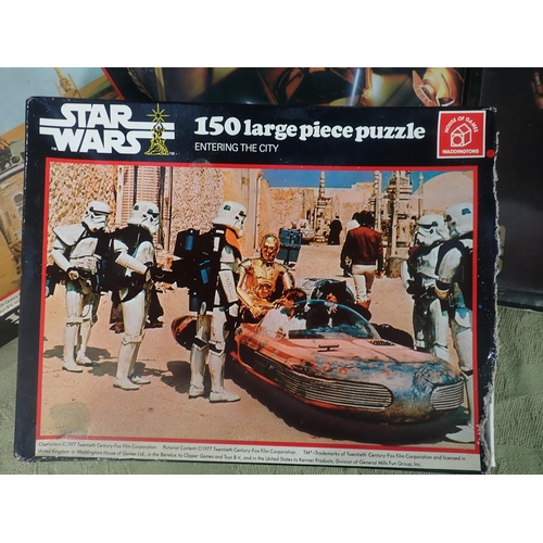 475 - A Star Wars Musical Alrm Clock, boxed, Batman Figures, Star Wars Puzzles, Robot etc