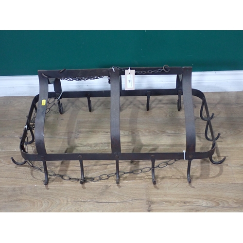 58 - A metal Game Hanging Rack 2ft 7in L x 1ft 6in H