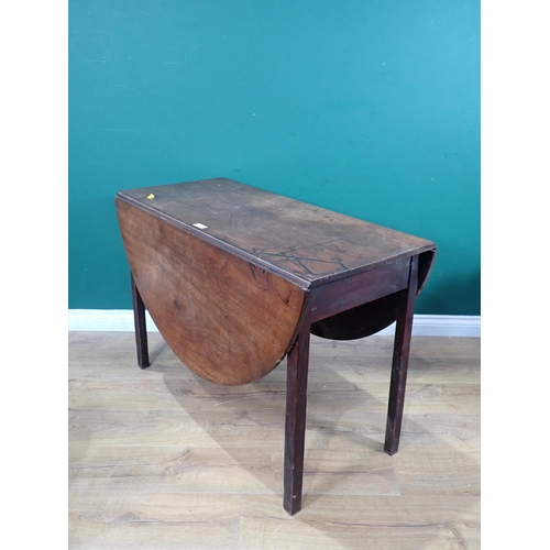 610 - An antique mahogany drop leaf Table 3ft 5in W x 2ft 4in H, a child's High Chair 2ft 8in H x 1ft 2in ... 