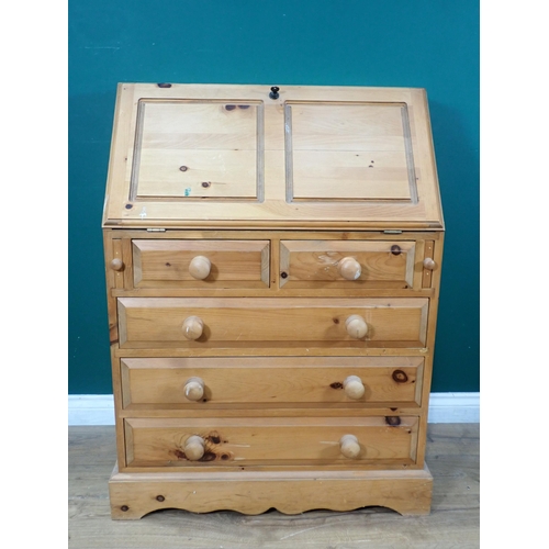 629 - A pine Bureau 3ft 5in H x 2ft 6in W