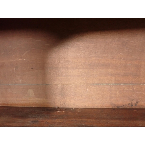 643 - A 19th Century mahogany Escritoire fitted fall front above pair of cupboard doors between turned col... 