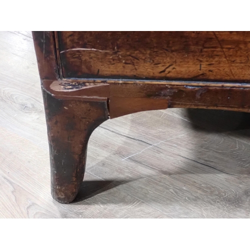 65 - A 19th Century mahogany Chest of two short and four long drawers 3ft 8in W x 3ft 8in H