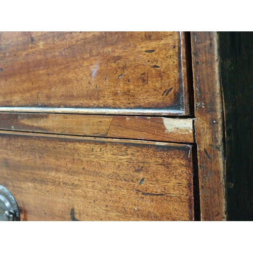 65 - A 19th Century mahogany Chest of two short and four long drawers 3ft 8in W x 3ft 8in H